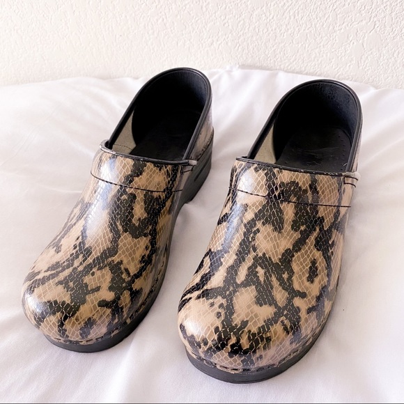 Dansko Shoes - DANSKO Snakeskin Clogs